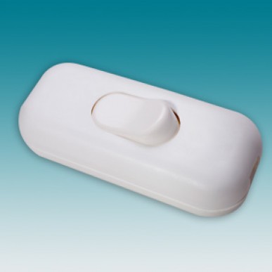 Interruptor 1/2 de fio branco - Lucchi