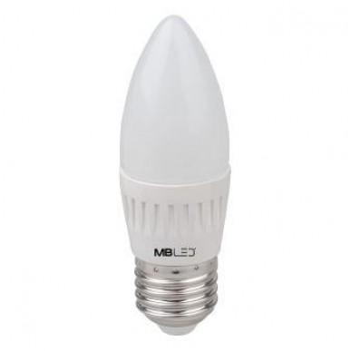 LED Vela Leitosa 4W 3000K E27 - MB LED