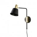 Arandela Retro Petti - Dourado e Preto - Nordecor