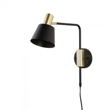 Arandela Retro Petti - Dourado e Preto - Nordecor
