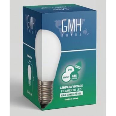 LED Filamento Milk G45 2W  2200K - GMH