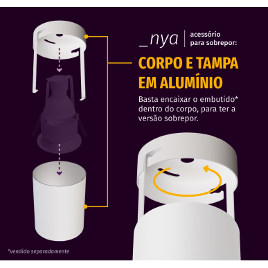 Plafon Redondo Nya - Revoluz