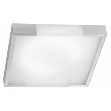 Plafon Quadrado Vidro CM 441/3 - Bella Iluminação